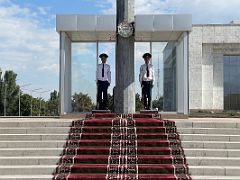 16C Two guards at Ala-Too Square Bishkek Kyrgyzstan